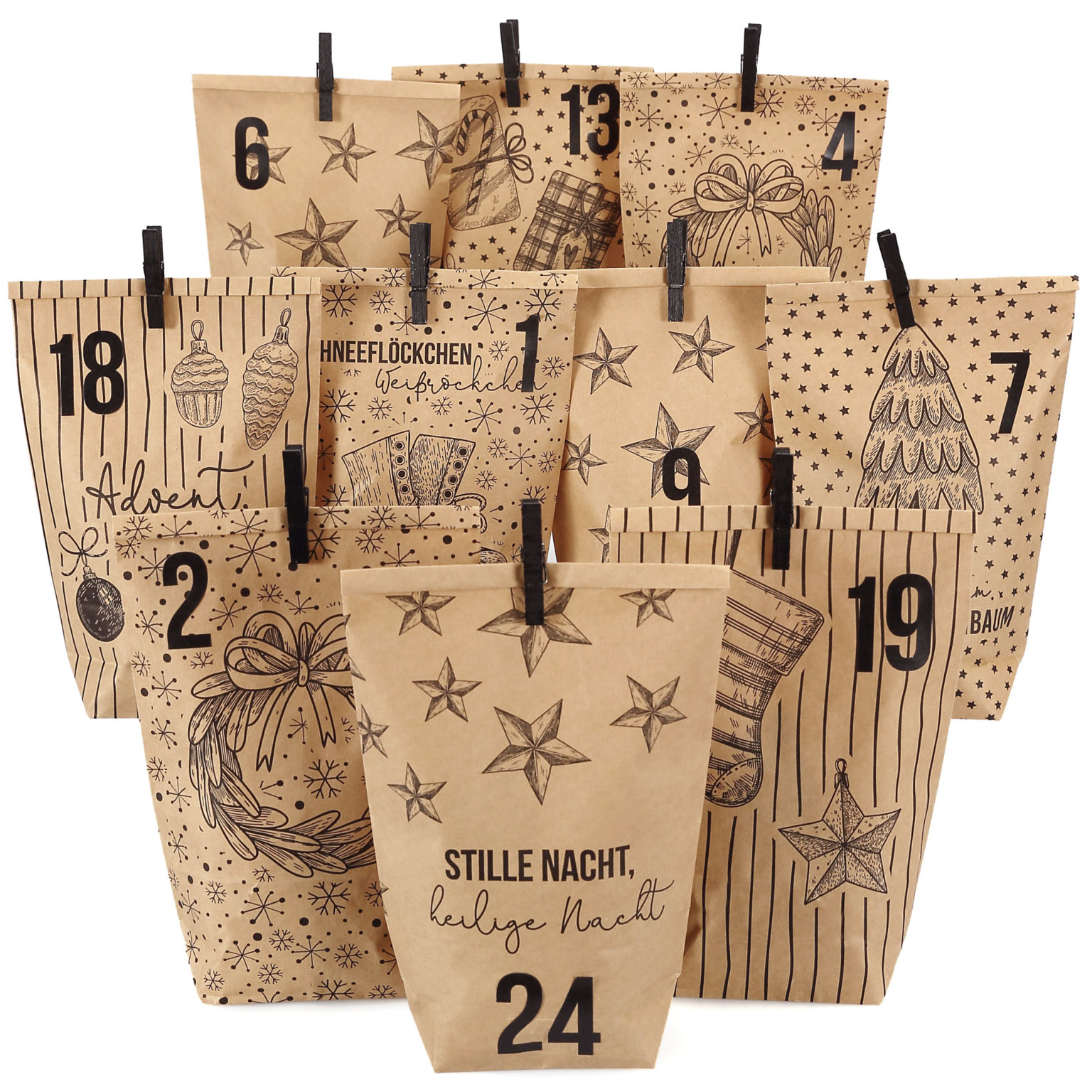 Papiertütchen Für Adventskalender