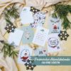Karten Adventskalender Englisch Set 7 Papierdrachen